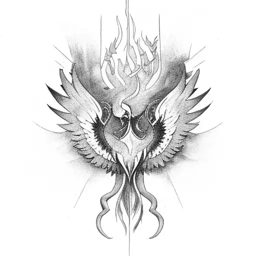 Pheonix And Elephant And Star