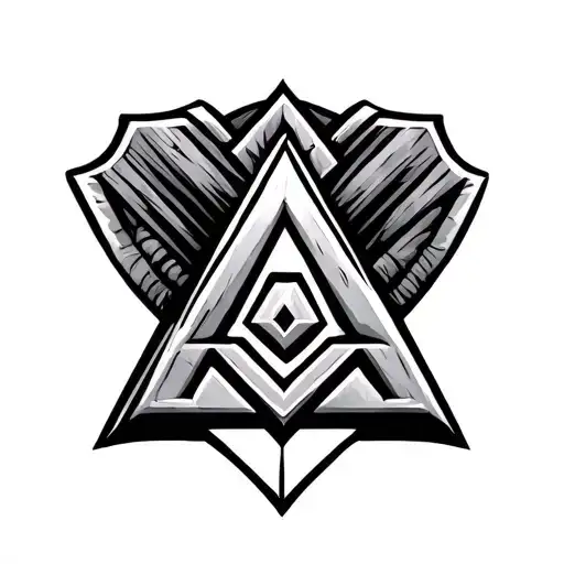 Mjolnir Hammer Valknut Symbol