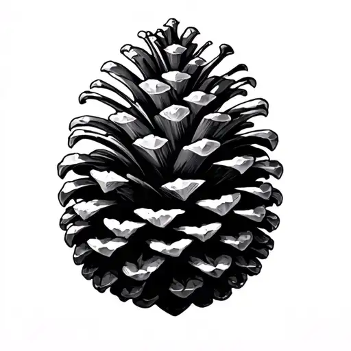 Simple Abstract Pinecone