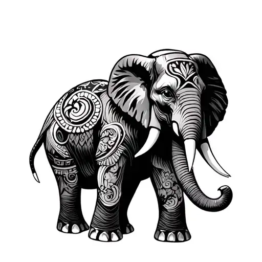 Polynesian Elephant Surrounded