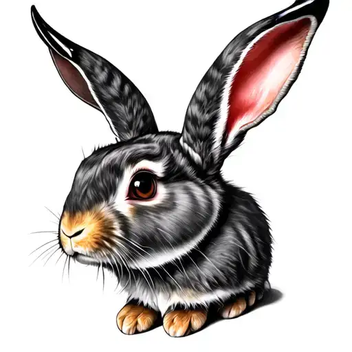 Bunny With Demon Horns