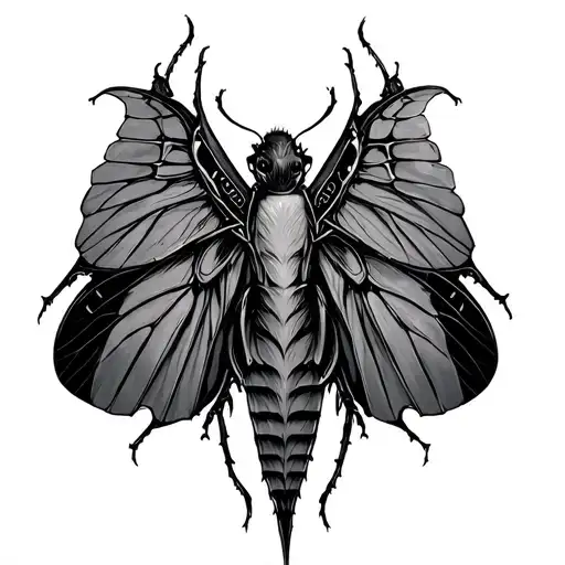 Cybergothic Moth Wings