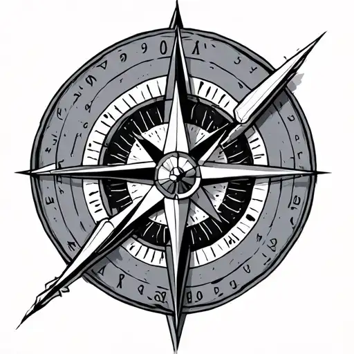 Geometric Compass Needle