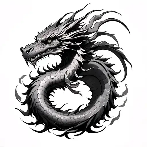 Dragon Sleeve Tattoo Design