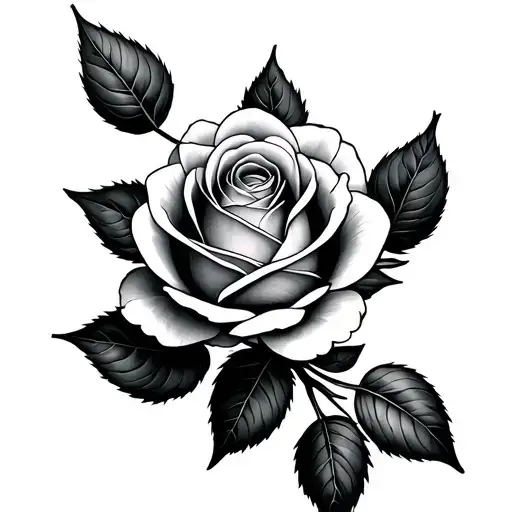 Slim Rose Vine Thin Long