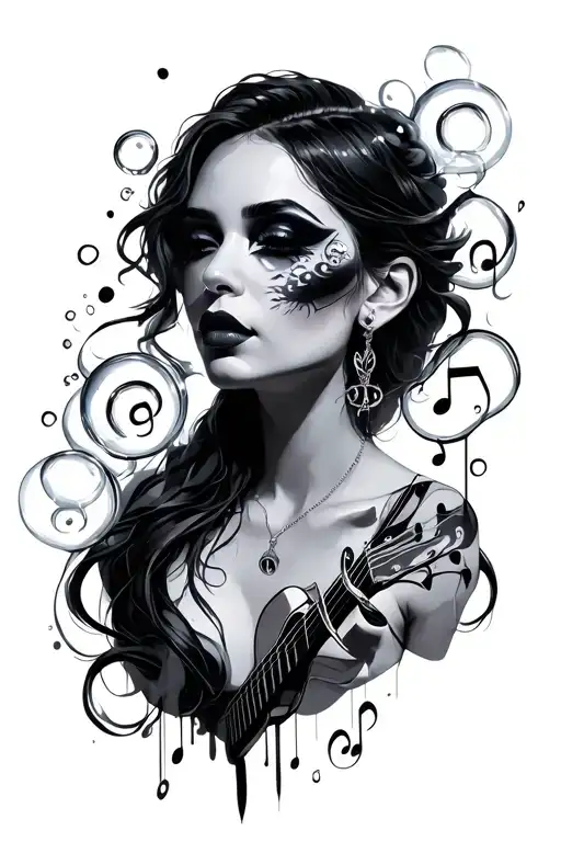 Music Bubbles Makeup