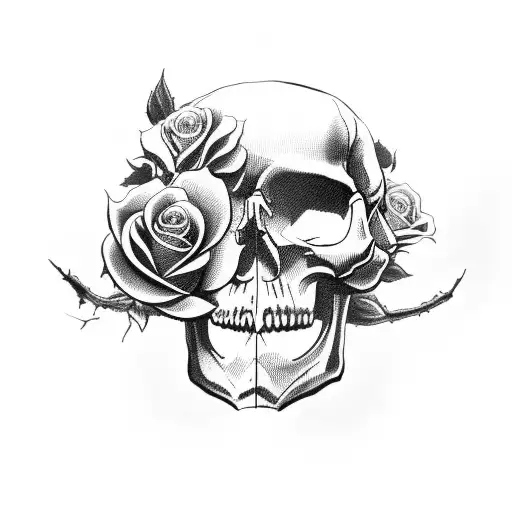 Skull And Roses