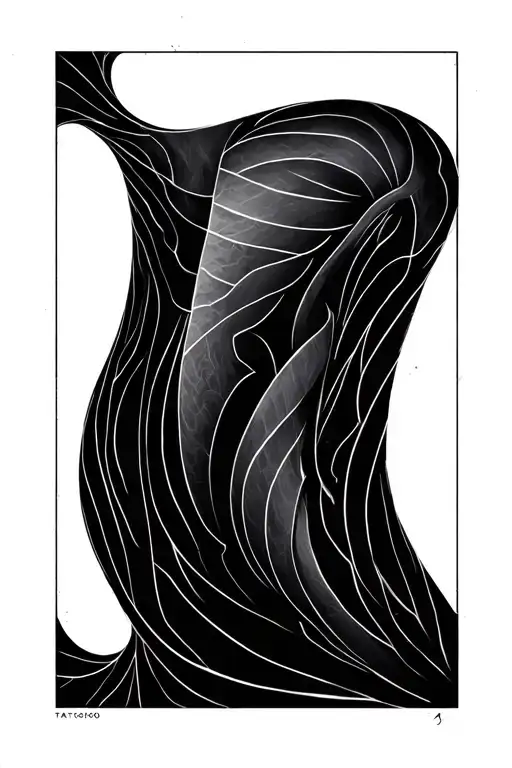 Minimalist Fine Line On Sternum