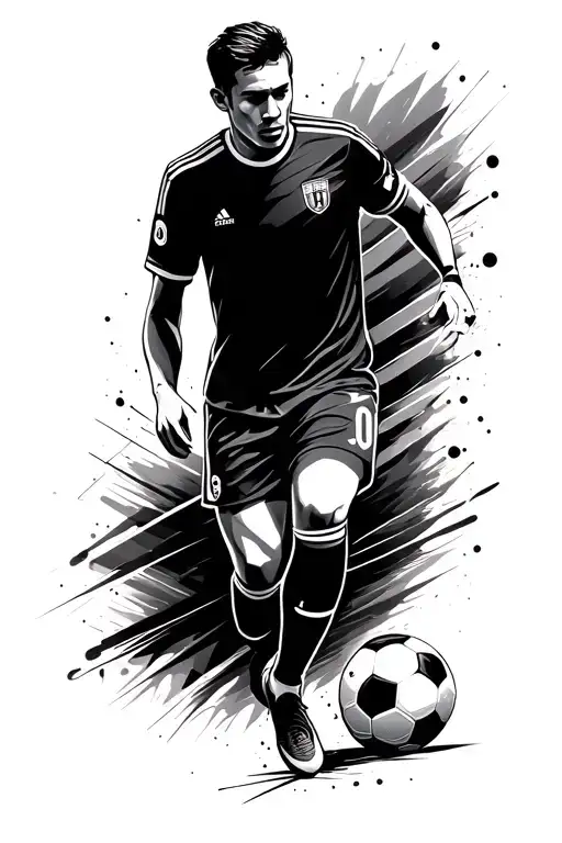 Minimalistic Soccer Motive