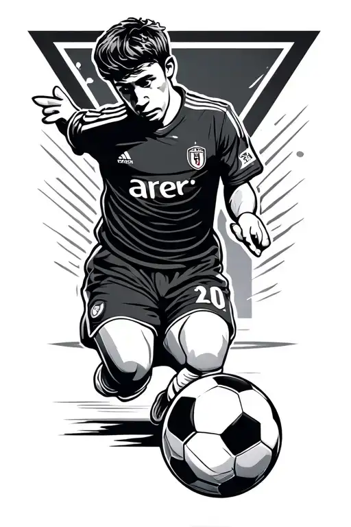 Minimalistic Soccer Motive