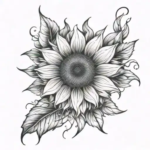 Sunflower Intertwined