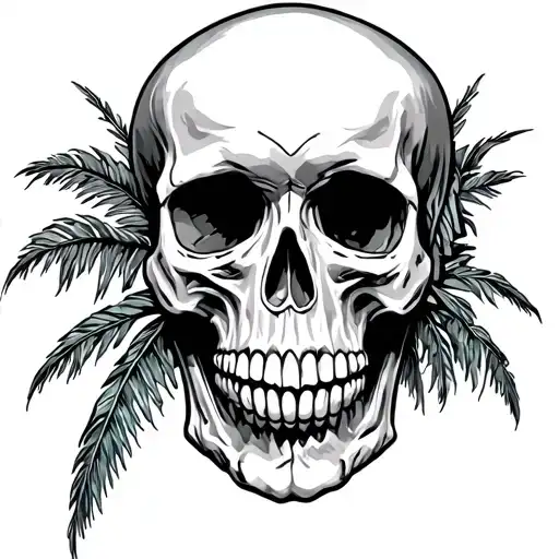 Skull Hope Thiago Palm Tree Mexican