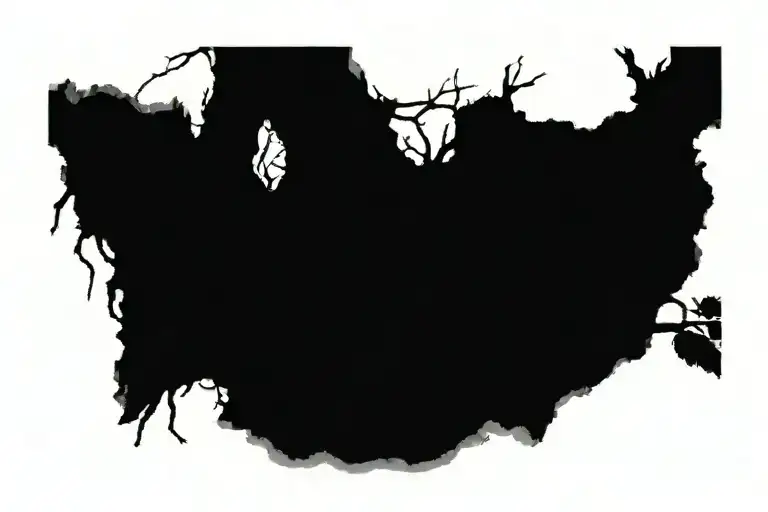 Fallen Old Tree Growing