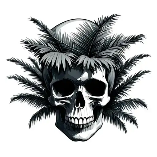 Skull Hope Palm Tree