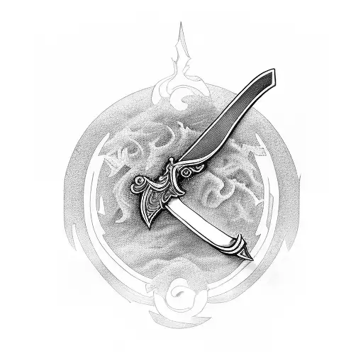 Sword With Made Of Spce Matter