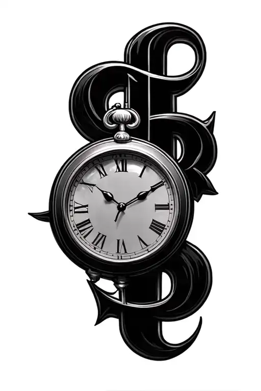 Clock With The Letters