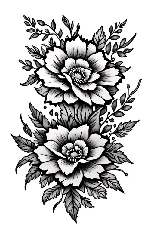Ornamental Floral Fore Arm