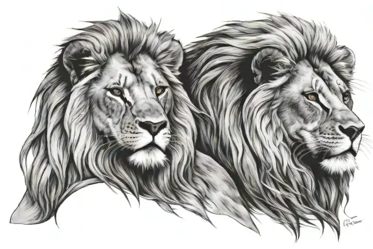 Lion And Lioness