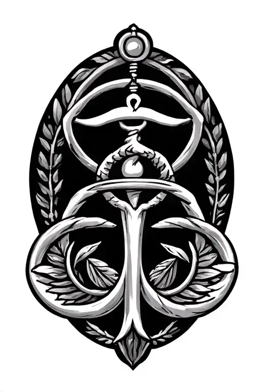 Libra Symbol Intertwined