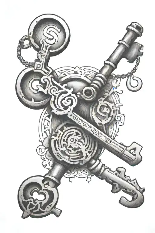 Key In The Shape Of The Word Communication Themed