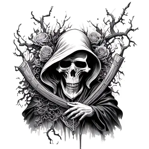 Surrealist Grim Reaper