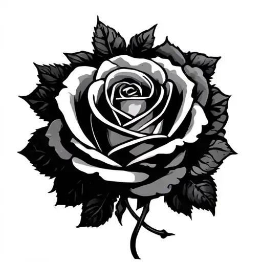 Litch Text With Rose