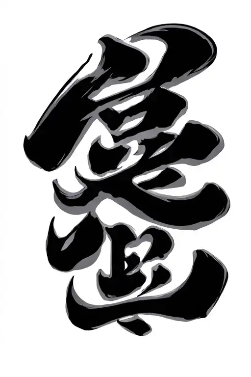 The Word God In Japanese Symbol