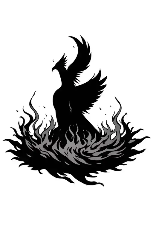 Phoenix Rising From The Ashes