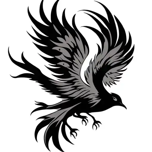 Tribal Phoenix Bird