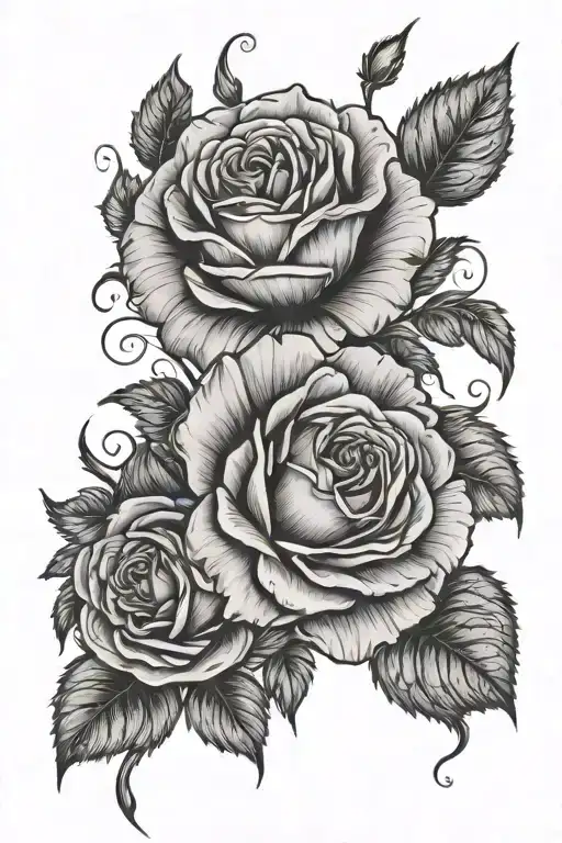 Rose And Poppy Flowers