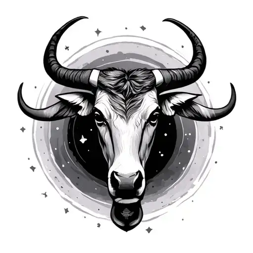 G Clef With Taurus Zodiac Symbol