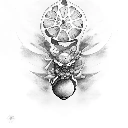 Lemon Black And White