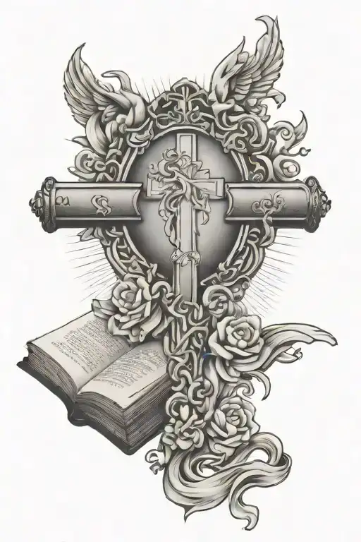 Christian Religious With Bible Verse About Overcoming Obstacles