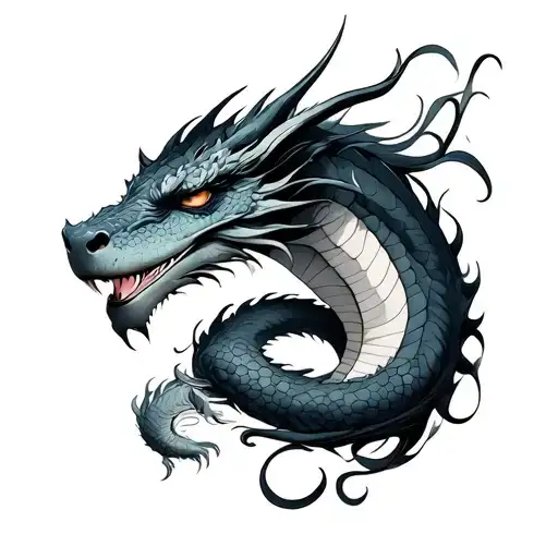 Female With Sleeping Dragon