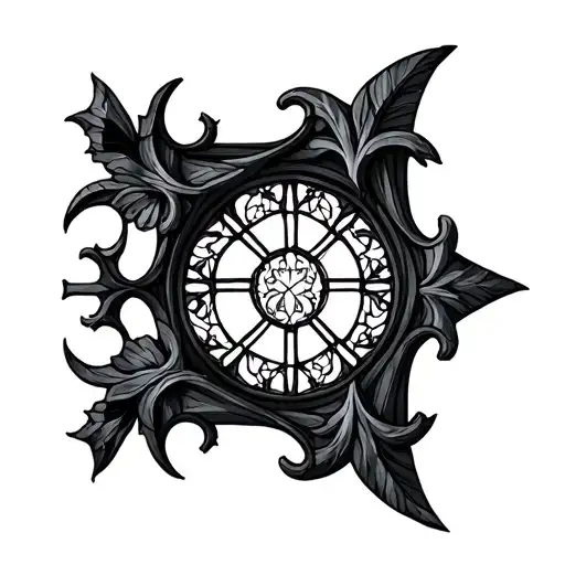 Stained Glass Gothic Church Ornement