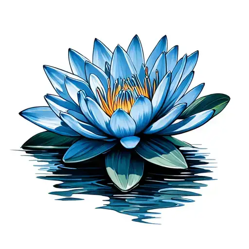 Blue Water Lily
