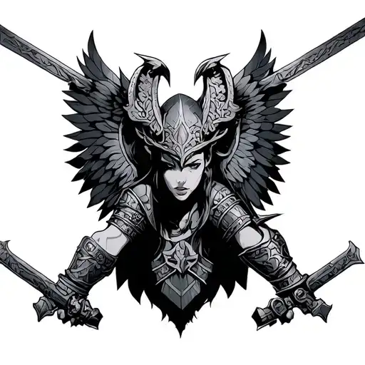 Valkyria Warrior Battle Stance