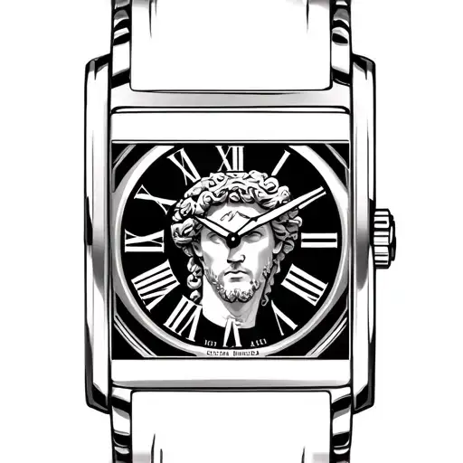 Roman Figure Watch With Figure