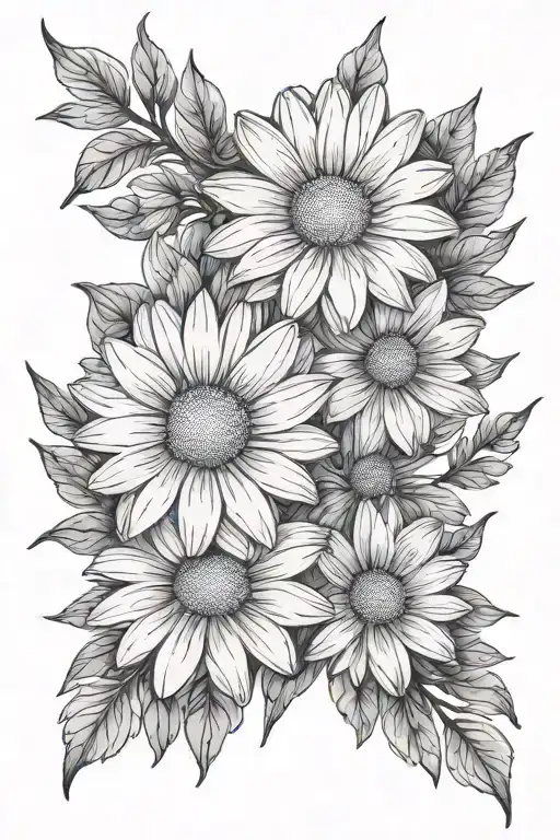 2 Bouquets Of Daisy Flower
