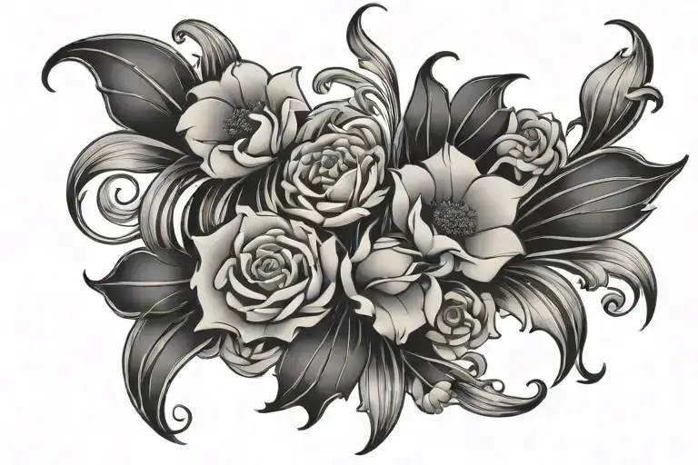 Art Nouveau Patterns With A Floral