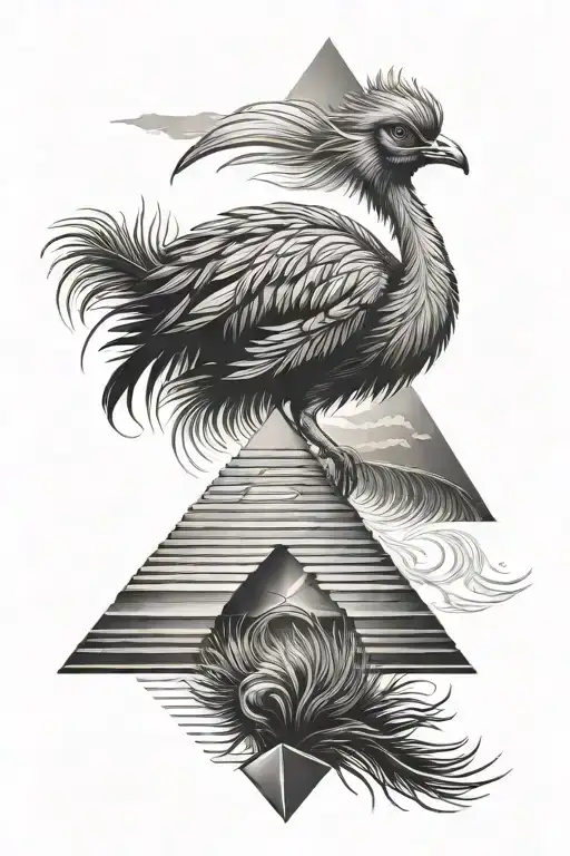 Ostrich Feather Pyramid