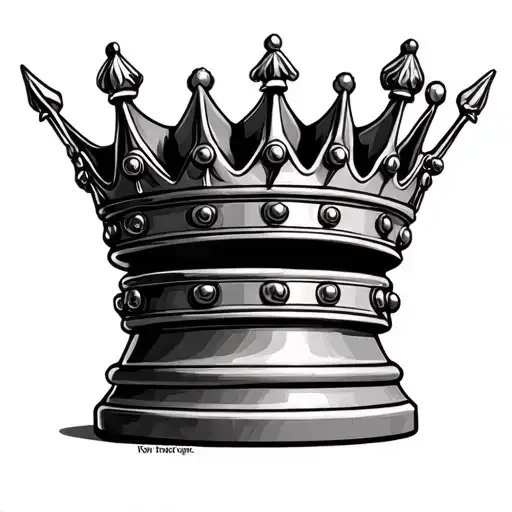 King Chess Piece With A Crown