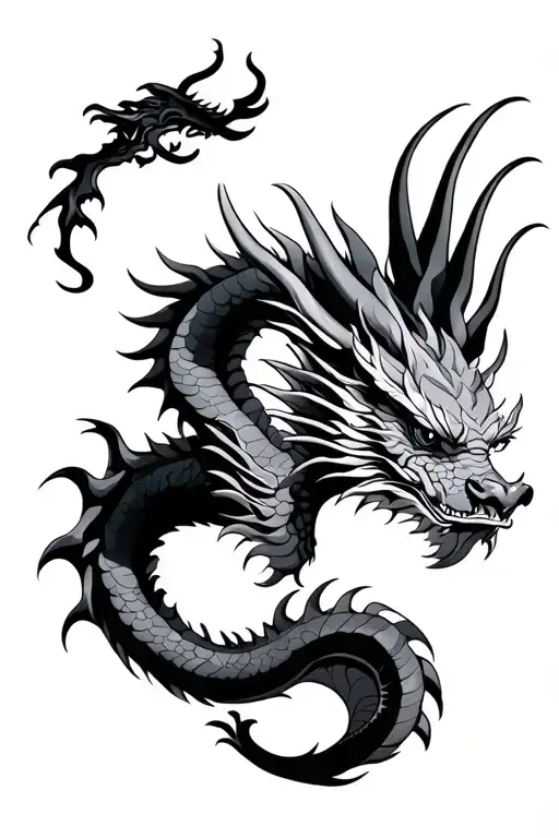 Japon Dragon With Wings