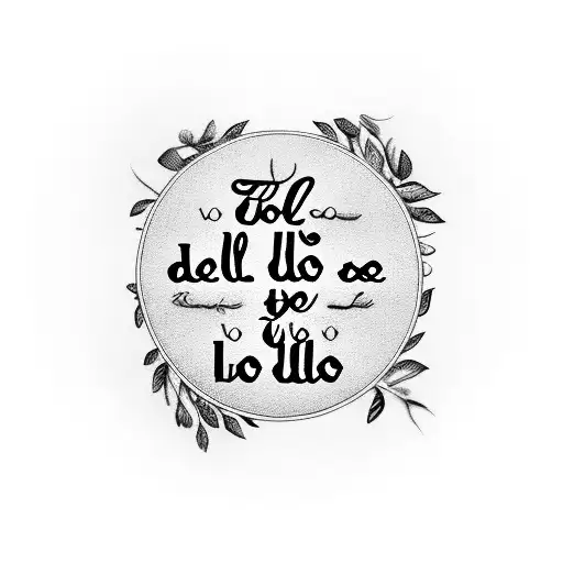 Wrapped Leave Tattoo On Arm With These Words - Let All You Do Be Done In Love