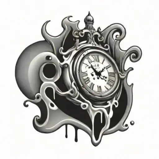 Melting Clock Set To 818