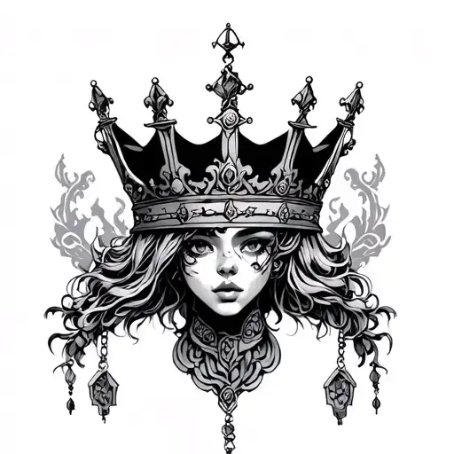 Nykih With Crown Hanging