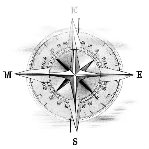 Mountain And Sea Compass
