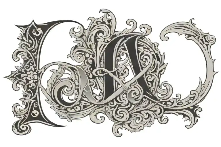 Lettering K C L