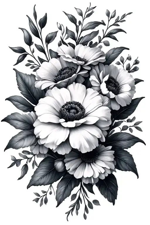 Birth Flowers Surrounding