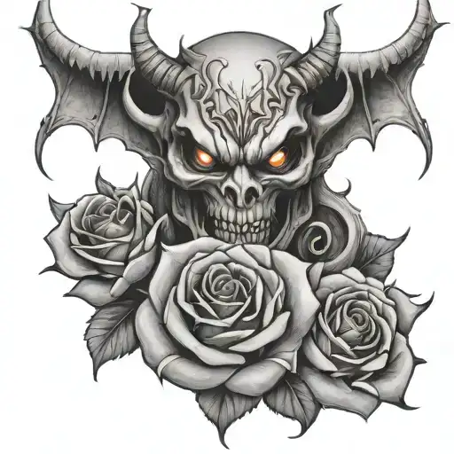 Demon With Rose